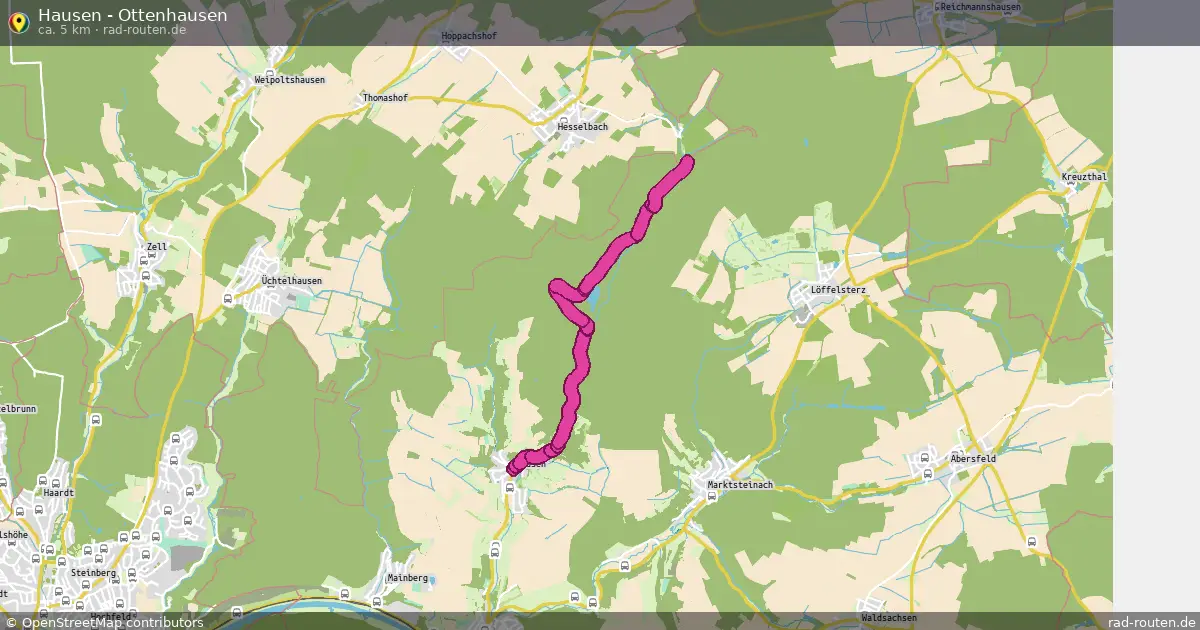 Hausen - Ottenhausen – Fernradroute auf Rad-Routen.de