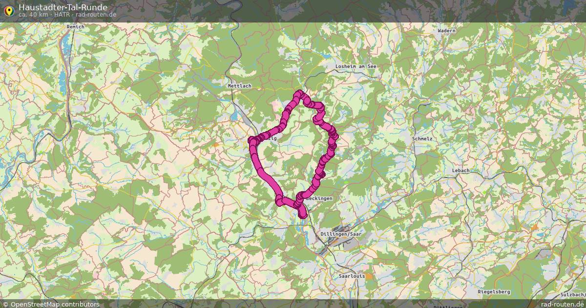 Haustadter-Tal-Runde (HaTR) – Fernradroute auf Rad-Routen.de