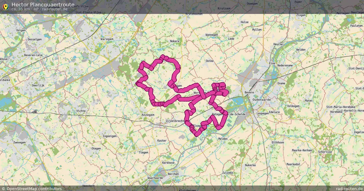 Hector Plancquaertroute (HP) – Fernradroute auf Rad-Routen.de