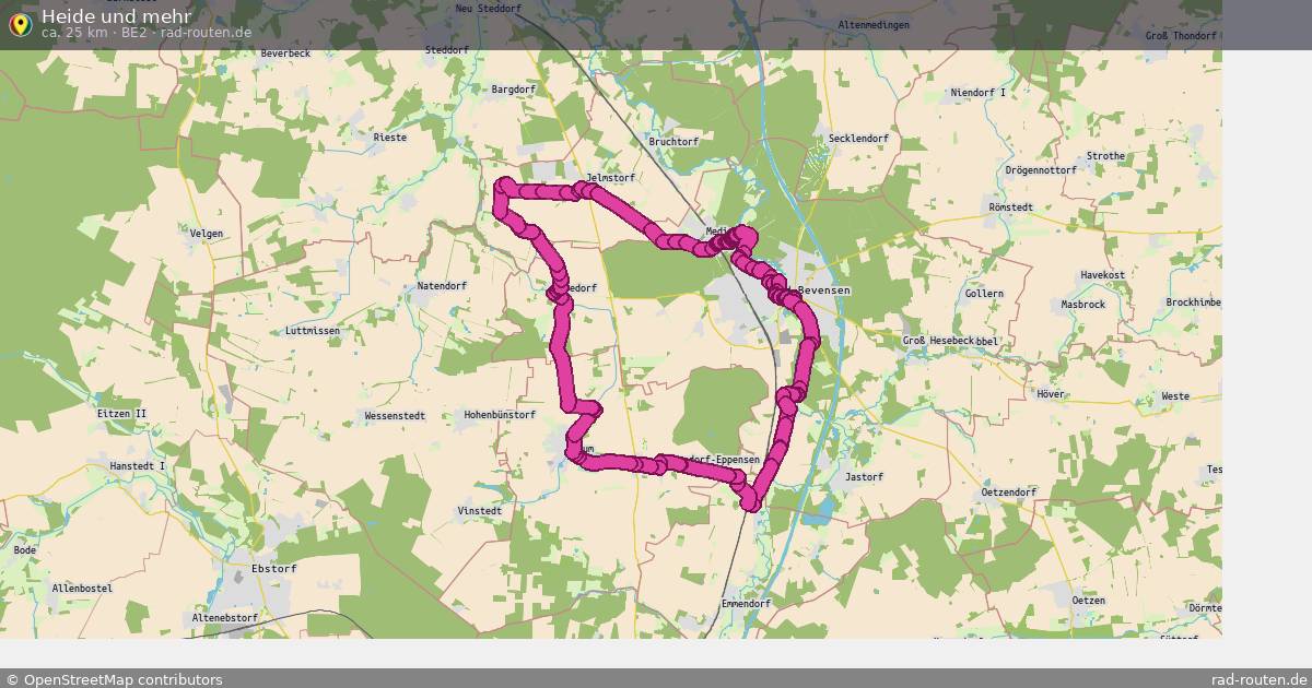 Heide und mehr (BE2) – Fernradroute auf Rad-Routen.de
