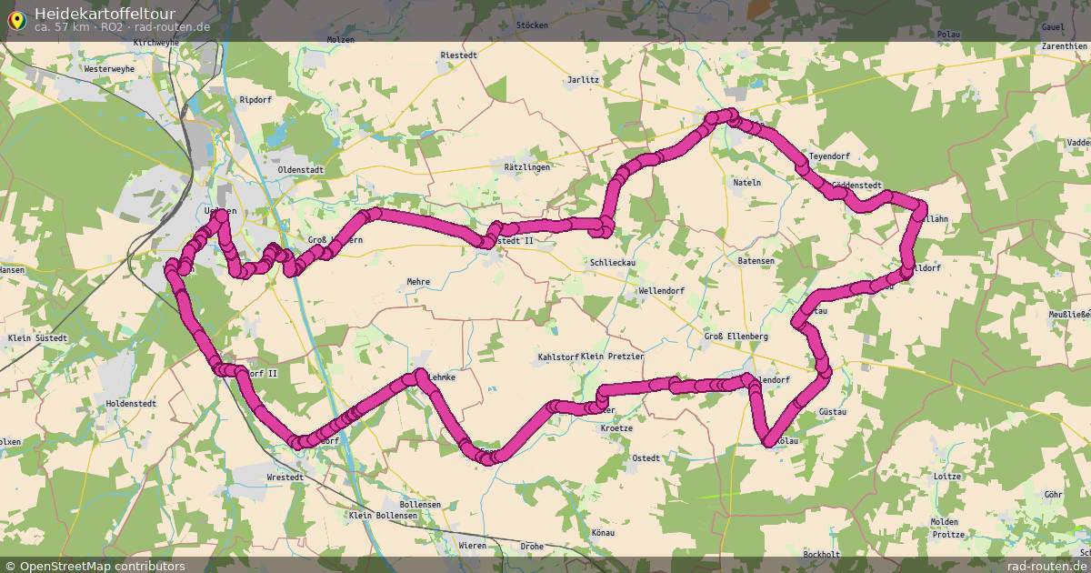Heidekartoffeltour (RO2) – Fernradroute auf Rad-Routen.de