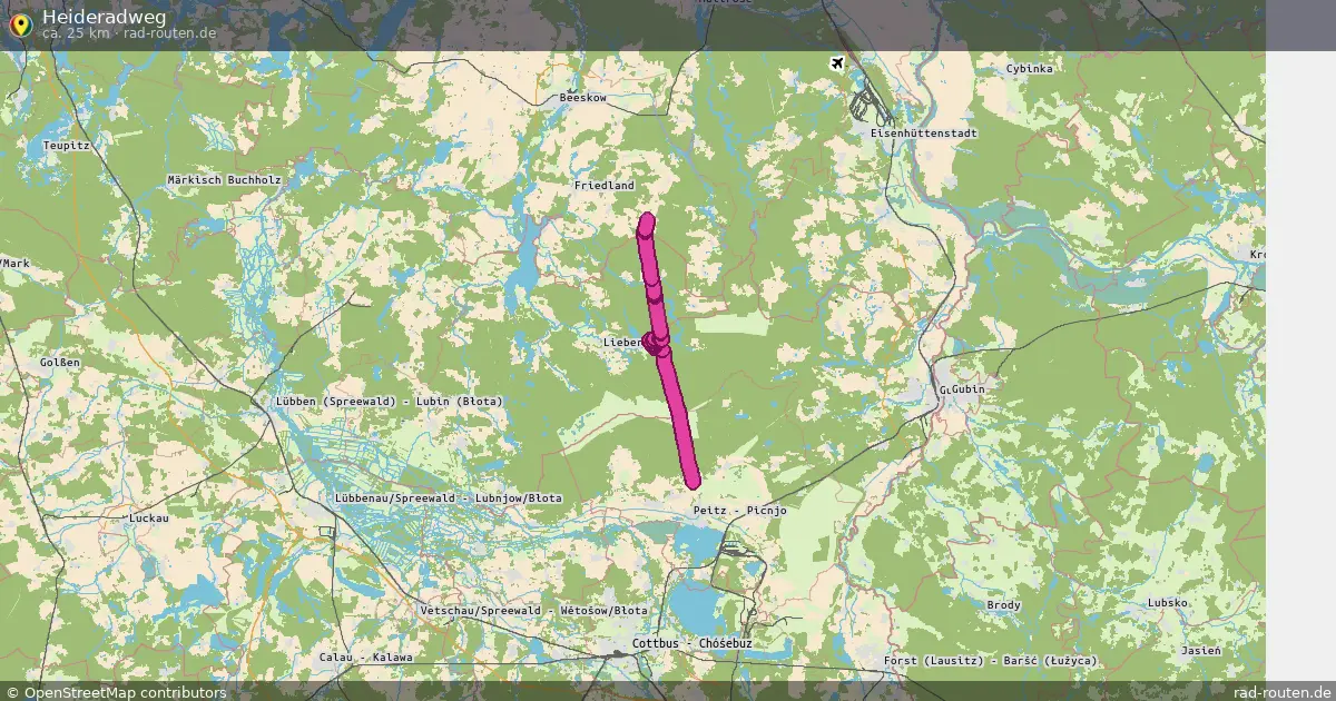 Heideradweg – Fernradroute auf Rad-Routen.de