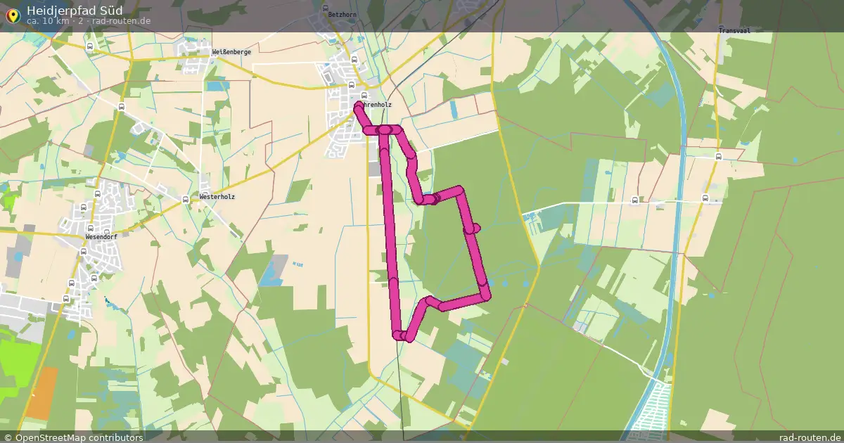 Heidjerpfad Süd (2) – Fernradroute auf Rad-Routen.de