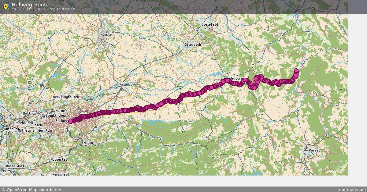 Hellweg-Route (Hell) – Fernradroute auf Rad-Routen.de