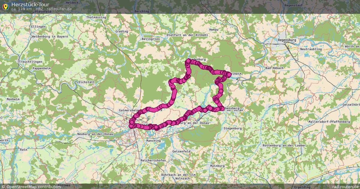 Herzstück-Tour (Hrz) – Fernradroute auf Rad-Routen.de