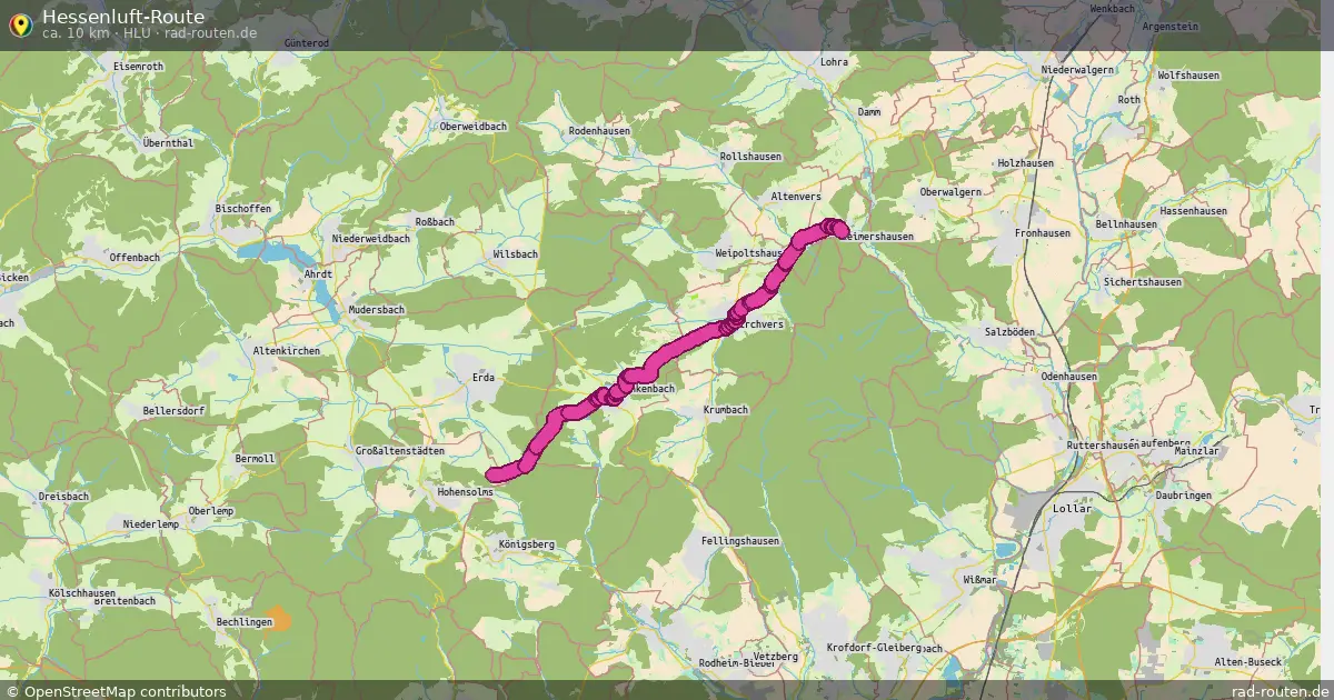 Hessenluft-Route (HLu) – Fernradroute auf Rad-Routen.de
