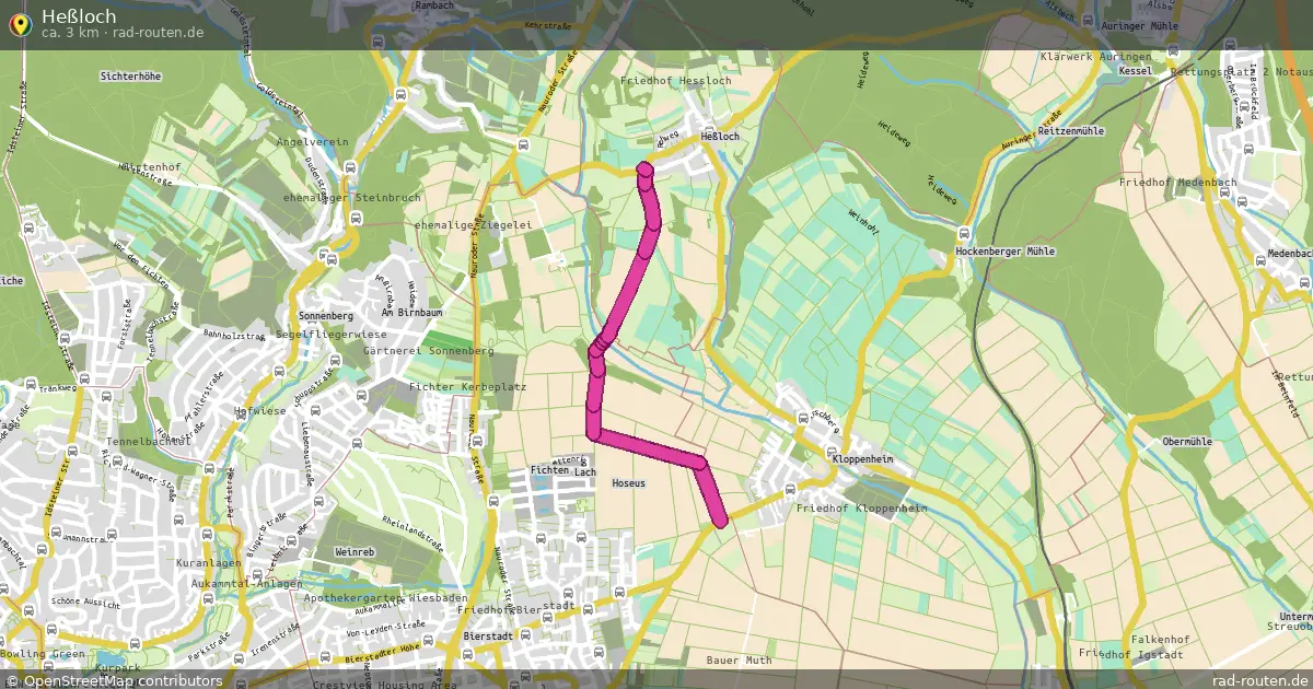 Heßloch – Fernradroute auf Rad-Routen.de