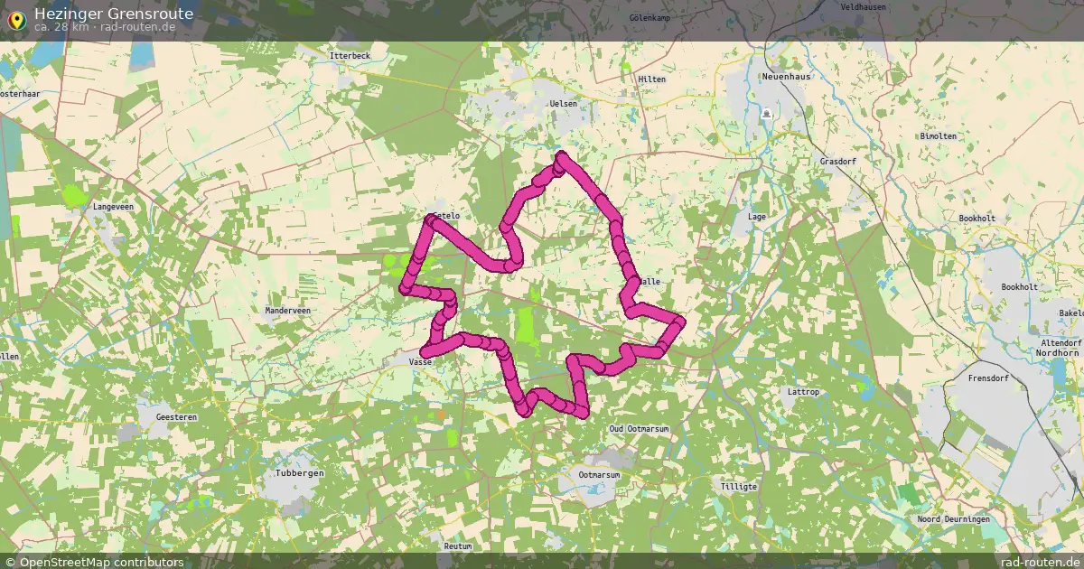 Hezinger Grensroute – Fernradroute auf Rad-Routen.de
