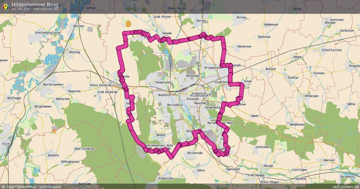 Hildesheimer Ring – Fernradroute auf Rad-Routen.de