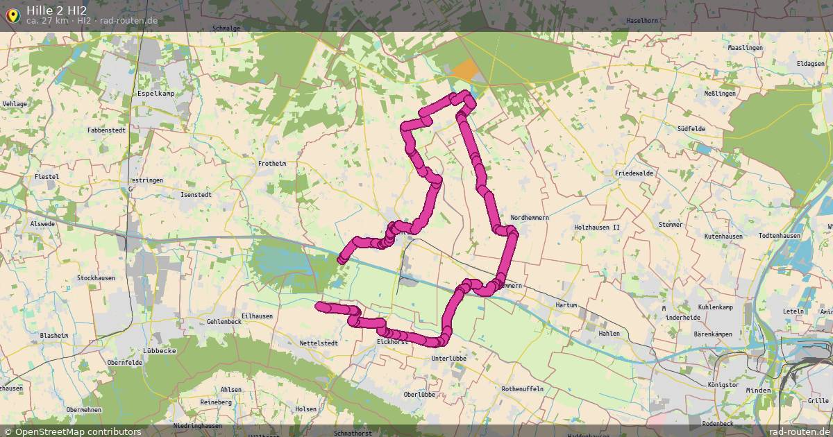 Hille 2 HI2 (HI2) – Fernradroute auf Rad-Routen.de