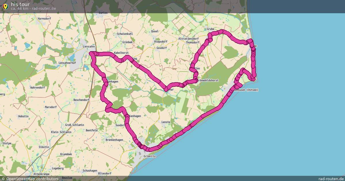 his tour – Fernradroute auf Rad-Routen.de