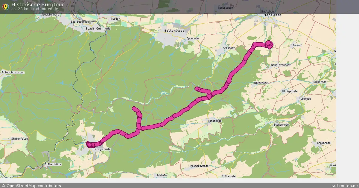 Historische Burgtour – Fernradroute auf Rad-Routen.de