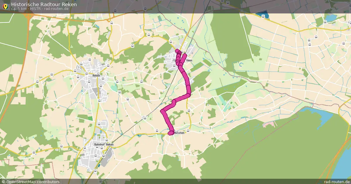 Historische Radtour Reken (HistR) – Fernradroute auf Rad-Routen.de