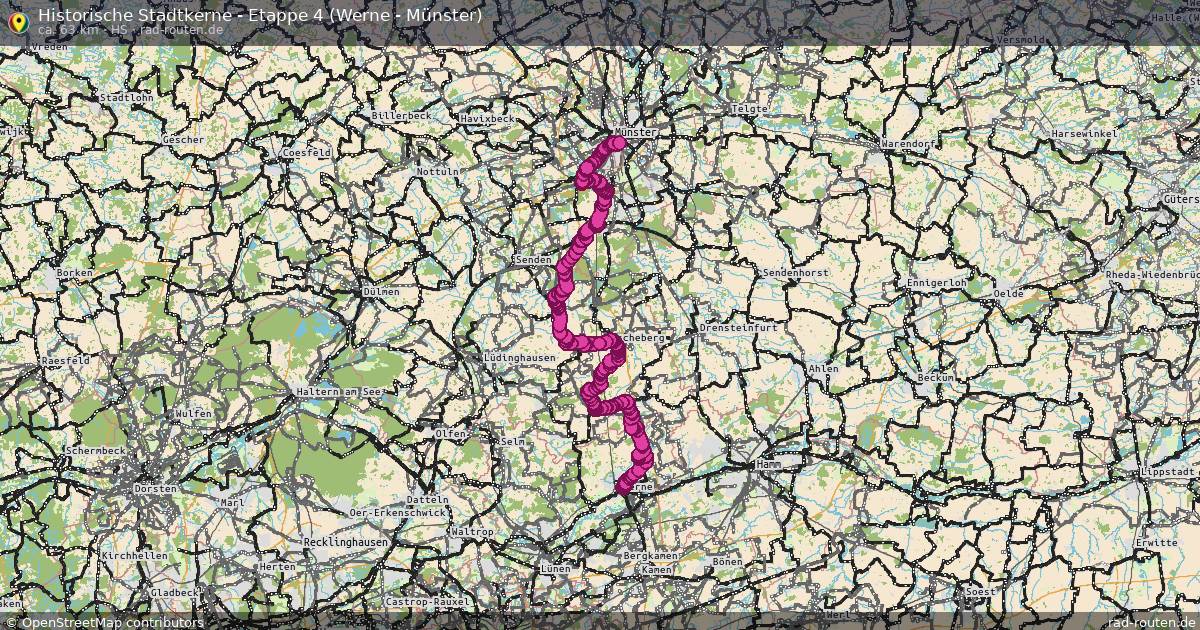 Historische Stadtkerne - Etappe 4 (Werne - Münster)