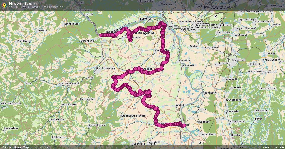Hiwwel-Route (Hiwwel) – Fernradroute auf Rad-Routen.de