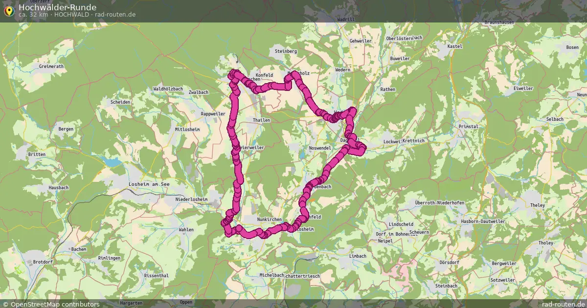 Hochwälder-Runde (Hochwald) – Fernradroute auf Rad-Routen.de
