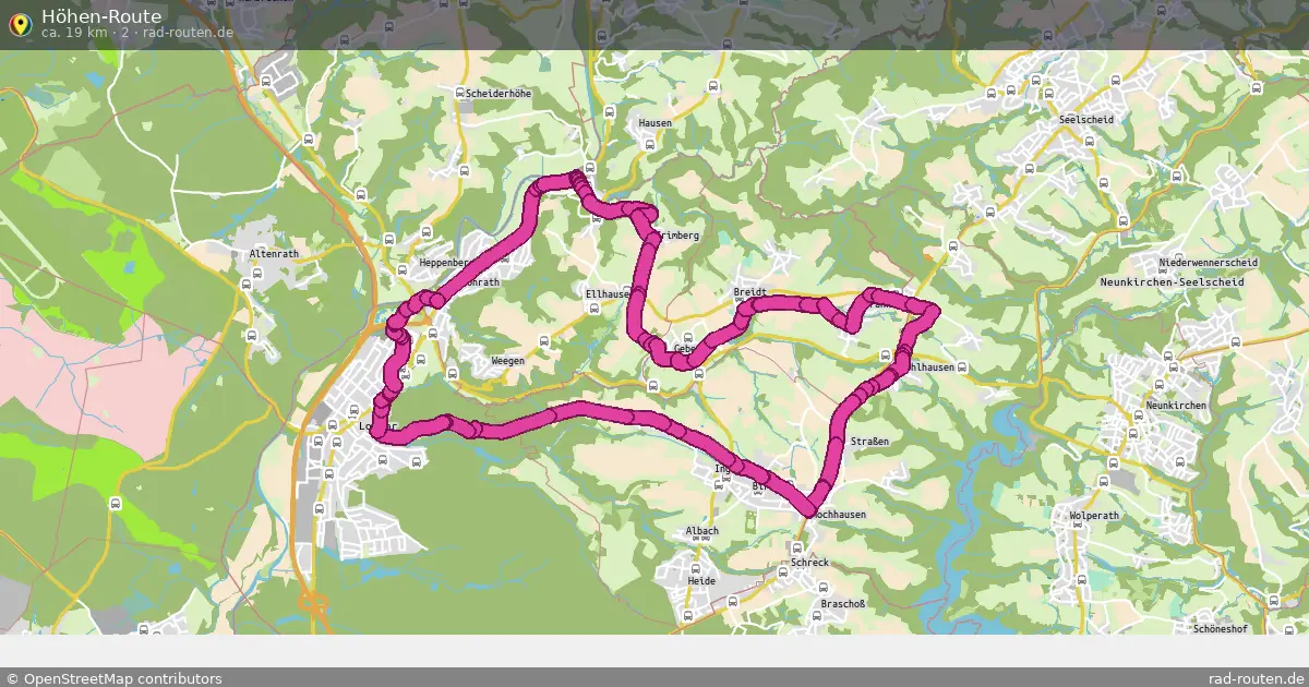 Höhen-Route (2) – Fernradroute auf Rad-Routen.de