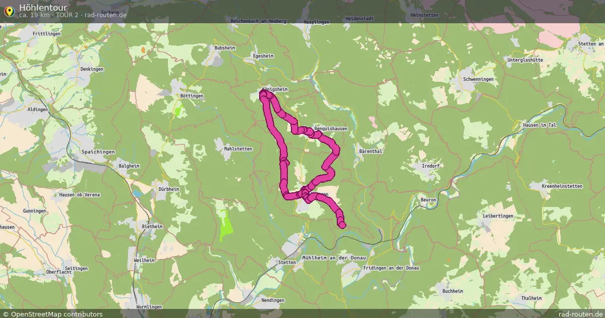 Höhlentour (Tour 2) – Fernradroute auf Rad-Routen.de