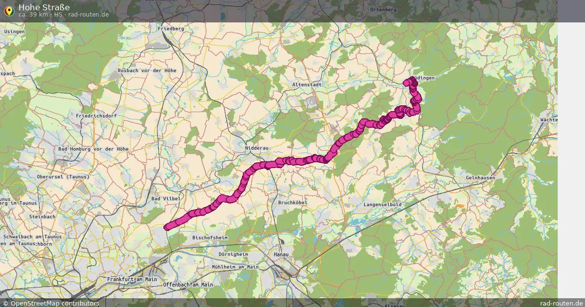 Hohe Straße (HS) – Fernradroute auf Rad-Routen.de