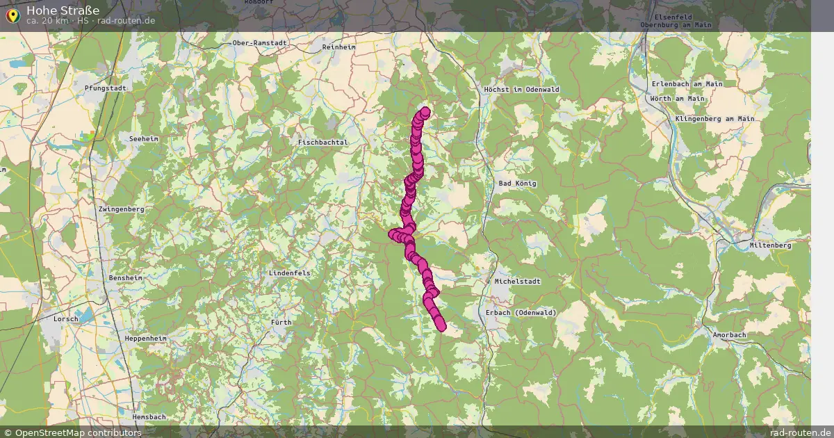 Hohe Straße (HS) – Fernradroute auf Rad-Routen.de