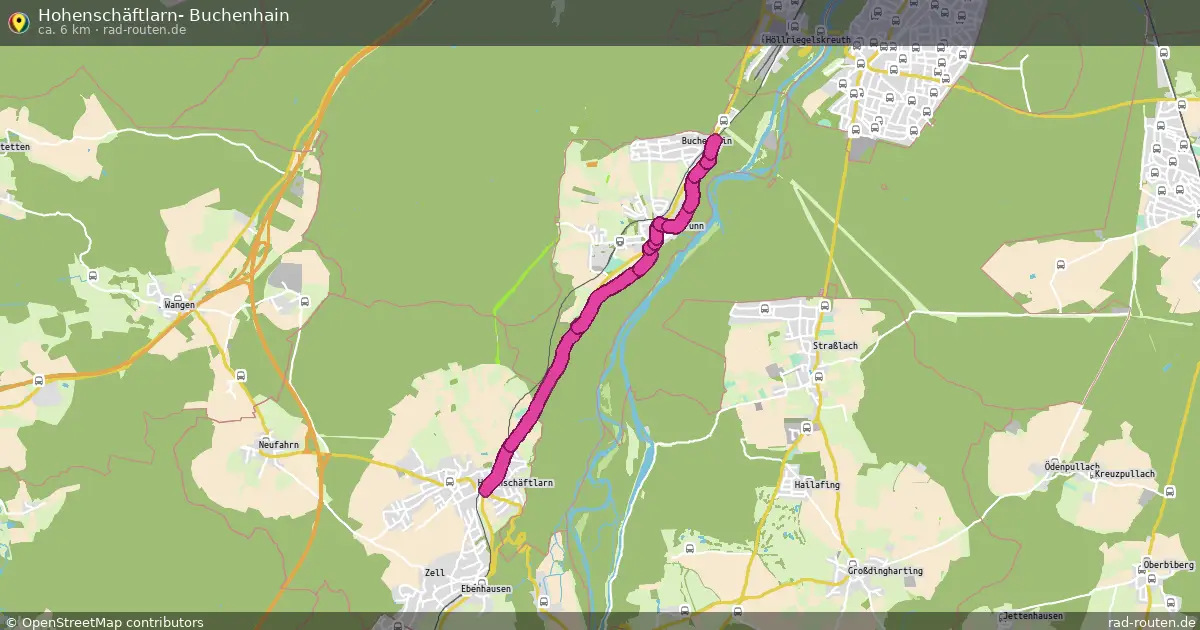 Hohenschäftlarn- Buchenhain – Fernradroute auf Rad-Routen.de