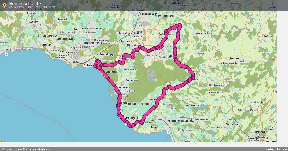 Hopfenschlaufe (Hop) – Fernradroute auf Rad-Routen.de