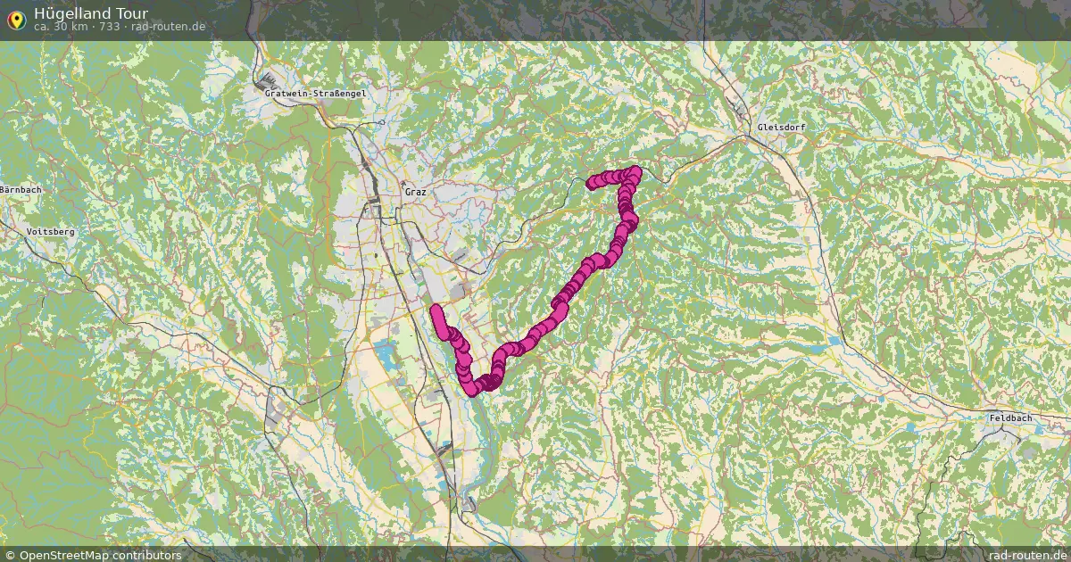 Hügelland Tour (733) – Fernradroute auf Rad-Routen.de