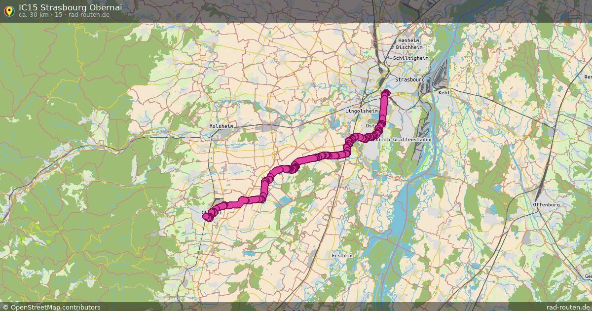 IC15 Strasbourg Obernai (15) – Fernradroute auf Rad-Routen.de