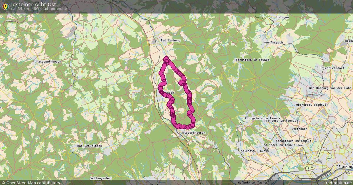 Idsteiner Acht Ost (I8O) – Fernradroute auf Rad-Routen.de