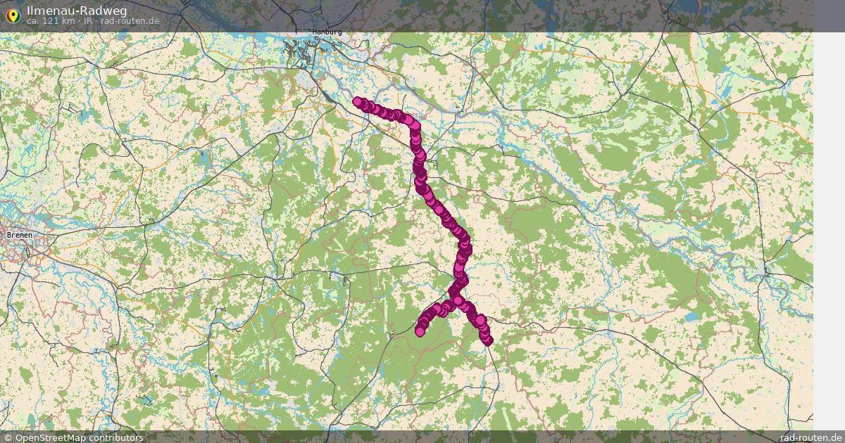 Ilmenau-Radweg (IR) – Fernradroute auf Rad-Routen.de