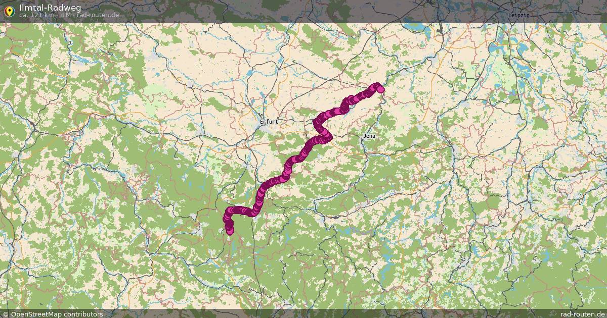 Ilmtal-Radweg (Ilm) – Fernradroute auf Rad-Routen.de