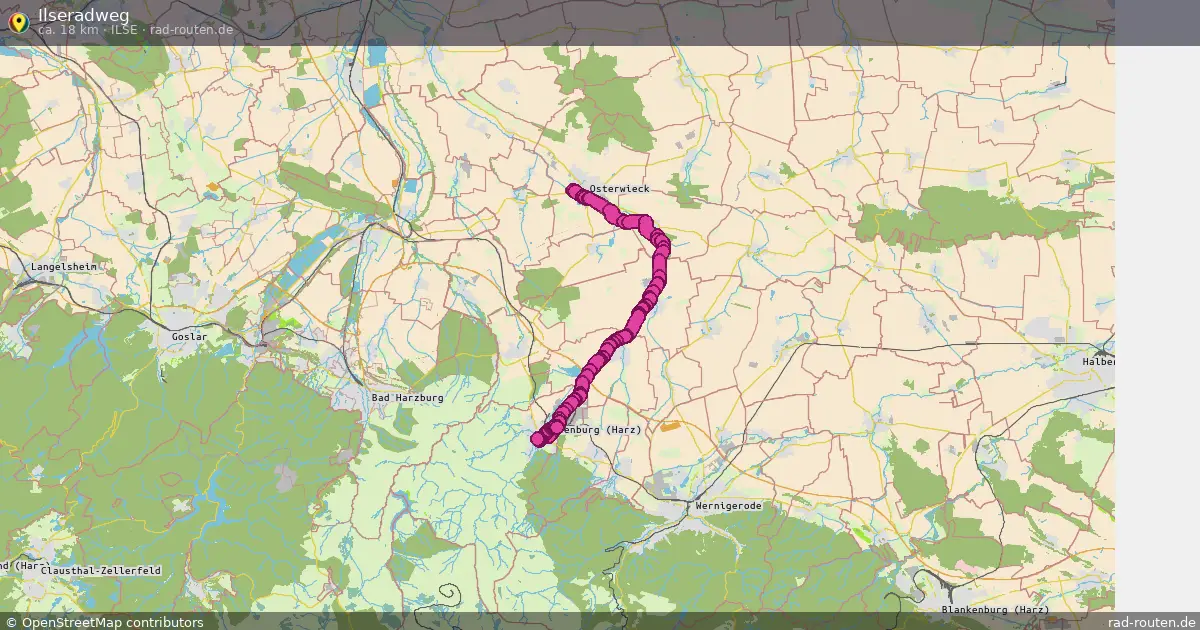 Ilseradweg (Ilse) – Fernradroute auf Rad-Routen.de
