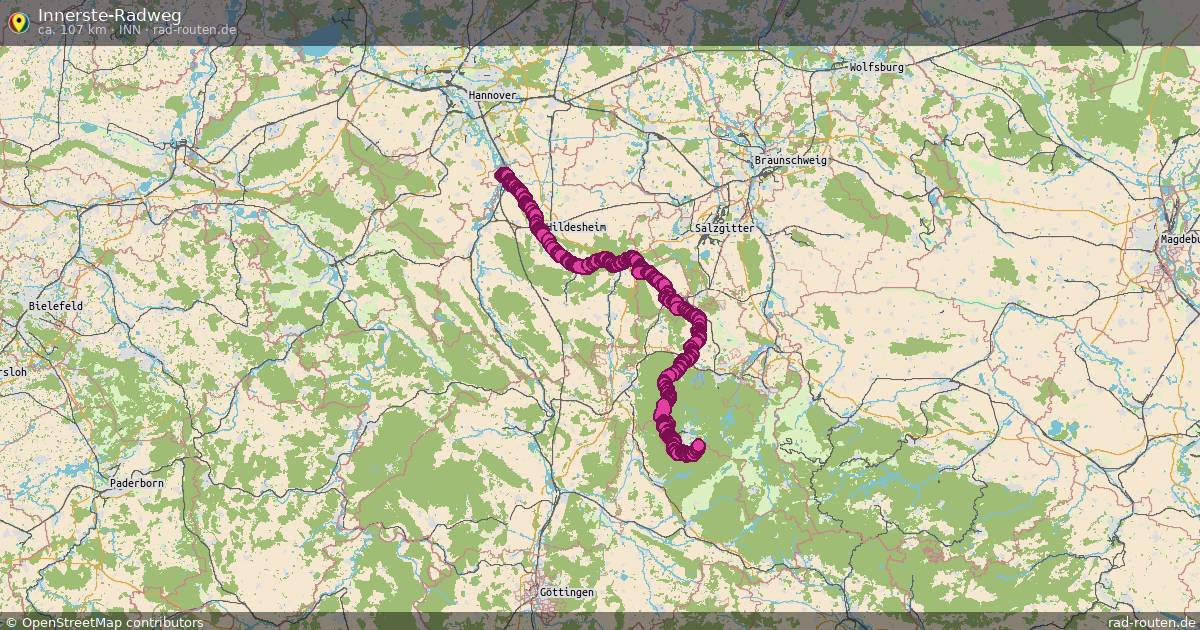 Innerste-Radweg (INN) – Fernradroute auf Rad-Routen.de