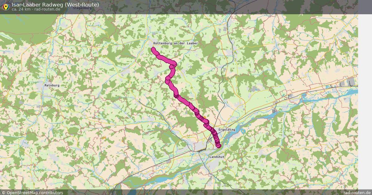 Isar-Laaber Radweg (West-Route) – Fernradroute auf Rad-Routen.de