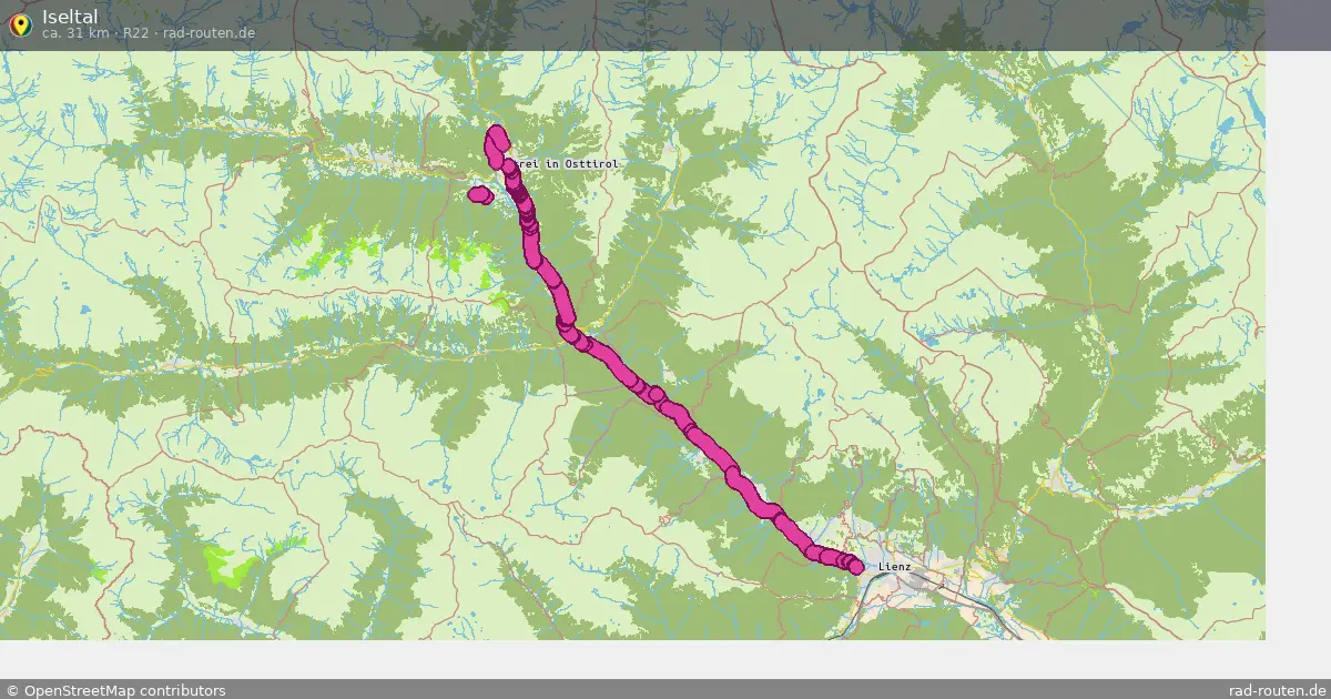 Iseltal (R22) – Fernradroute auf Rad-Routen.de