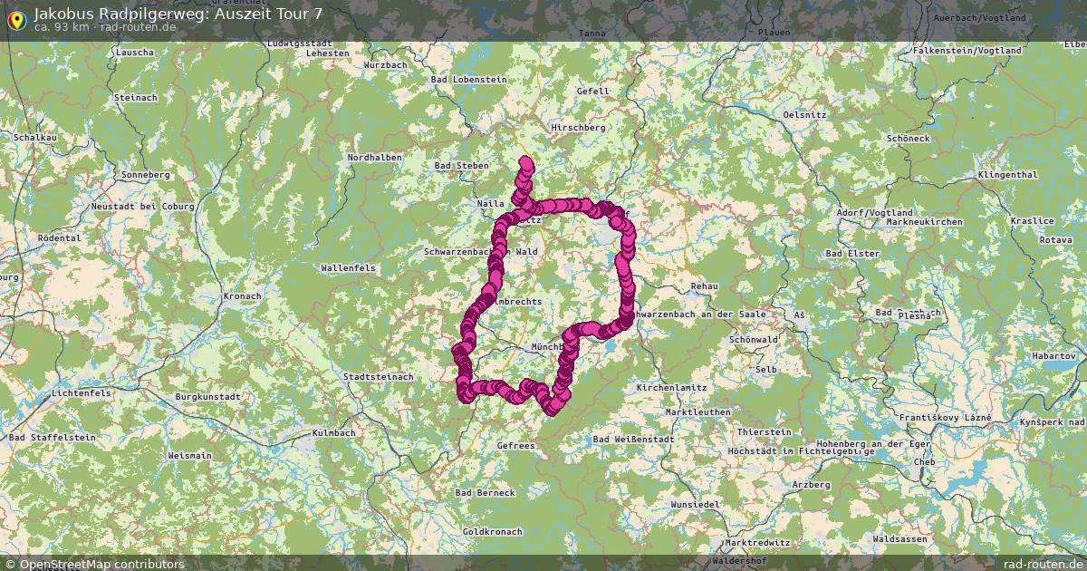 Jakobus Radpilgerweg: Auszeit Tour 7 – Fernradroute auf Rad-Routen.de