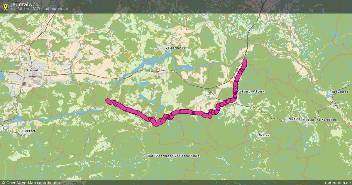 Jauntalweg (R1D) – Fernradroute auf Rad-Routen.de