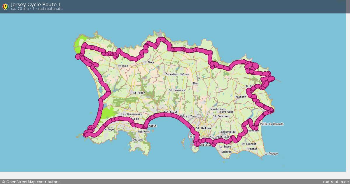 Jersey Cycle Route 1 (1) – Fernradroute auf Rad-Routen.de