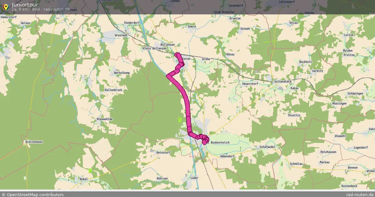 Juniortour (BO4) – Fernradroute auf Rad-Routen.de