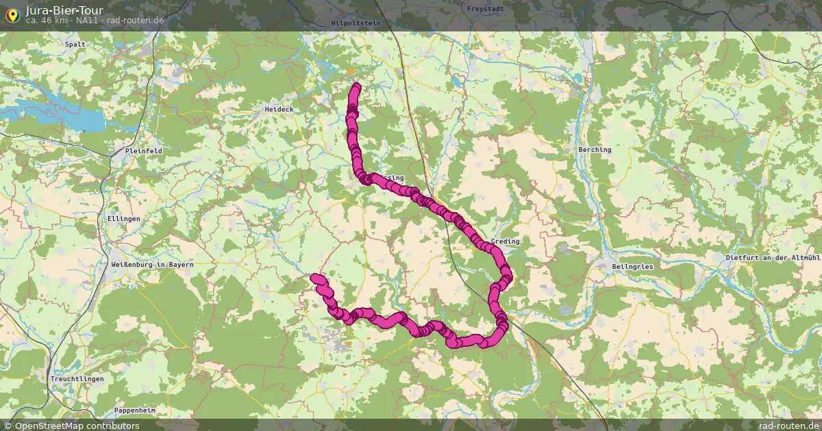 Jura-Bier-Tour (NA11) – Fernradroute auf Rad-Routen.de