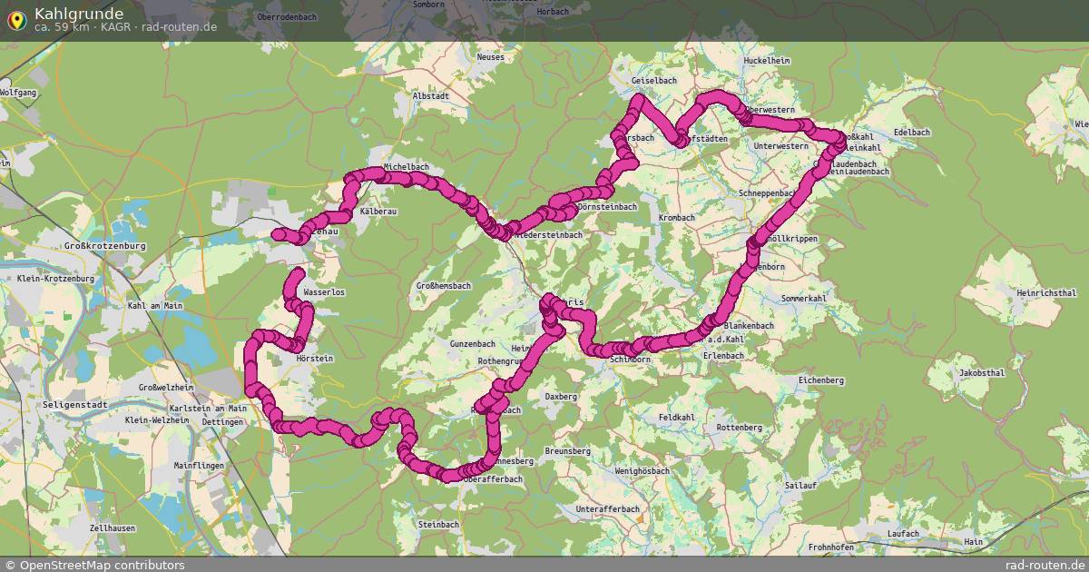 Kahlgrunde (Kagr) – Fernradroute auf Rad-Routen.de