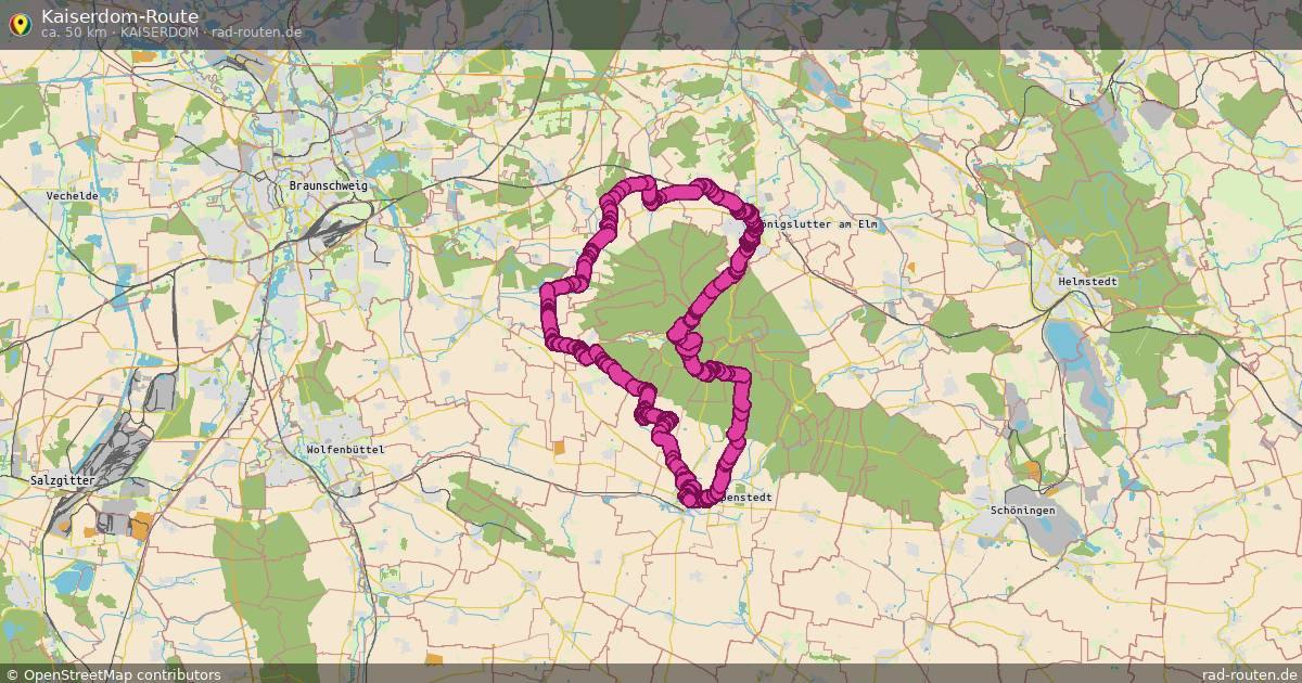 Kaiserdom-Route (Kaiserdom) – Fernradroute auf Rad-Routen.de