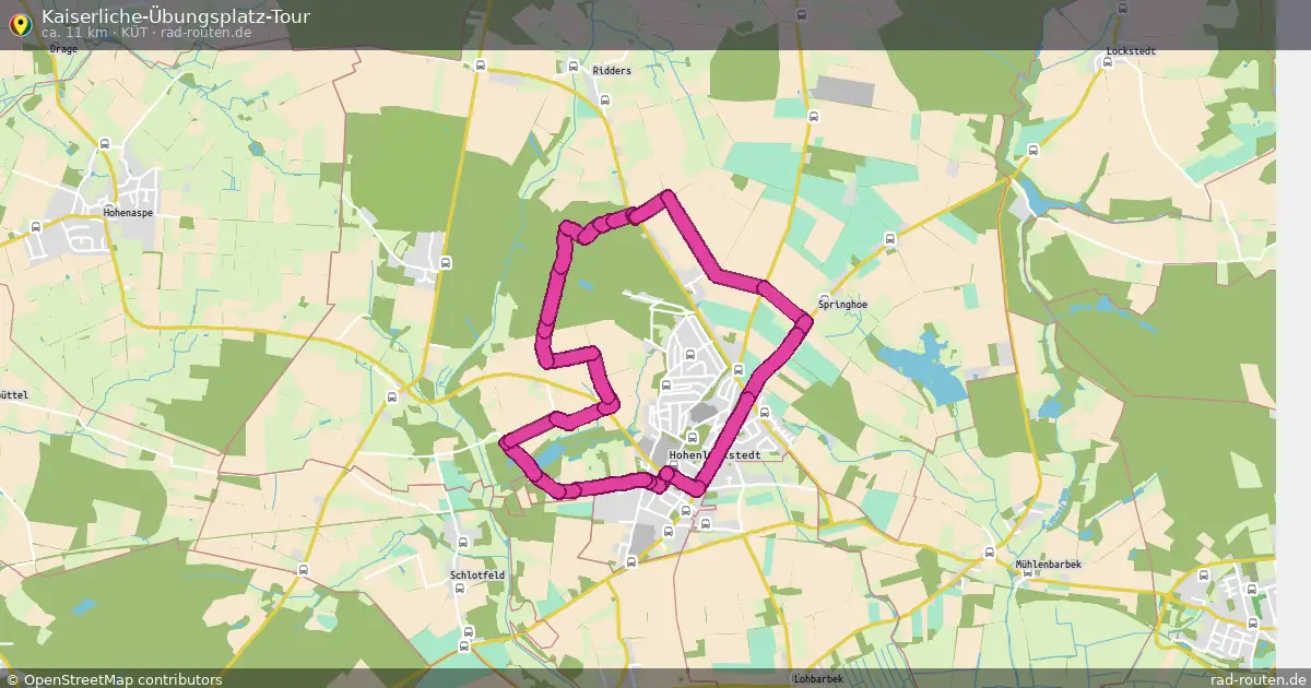 Kaiserliche-Übungsplatz-Tour (KÜT) – Fernradroute auf Rad-Routen.de