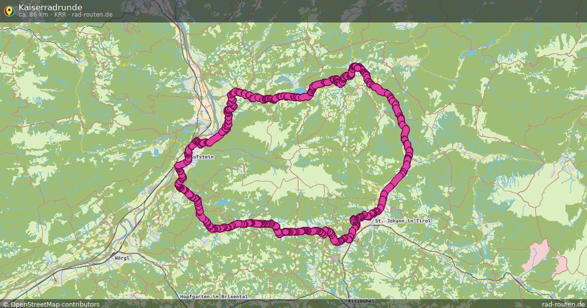 Kaiserradrunde (KRR) – Fernradroute auf Rad-Routen.de