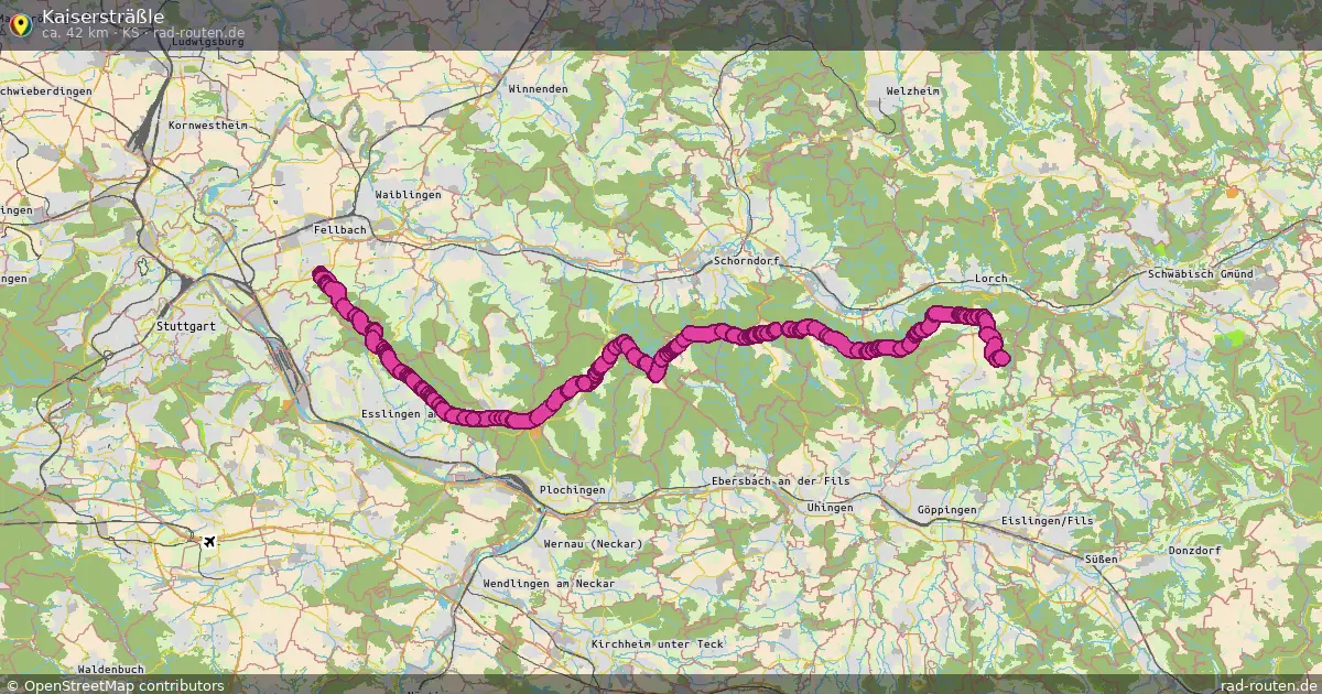 Kaisersträßle (KS) – Fernradroute auf Rad-Routen.de