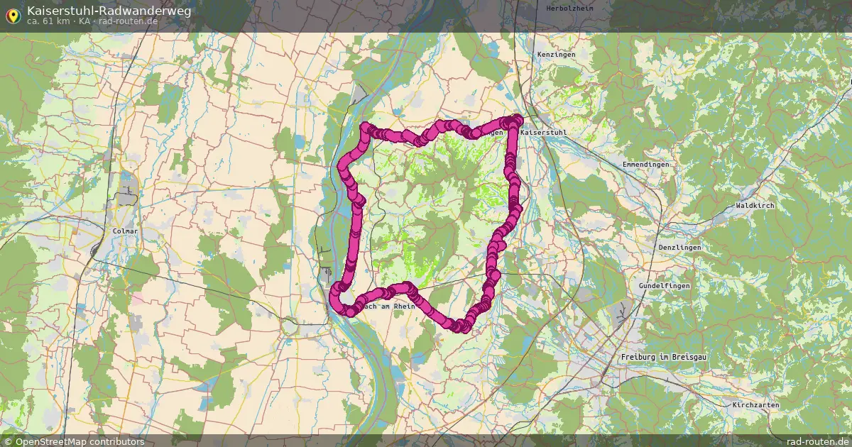 Kaiserstuhl-Radwanderweg (Ka) – Fernradroute auf Rad-Routen.de