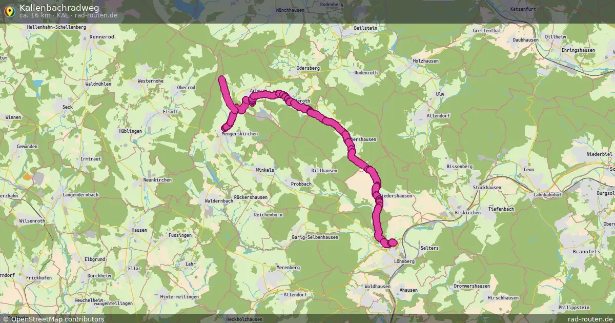 Kallenbachradweg (Kal) – Fernradroute auf Rad-Routen.de