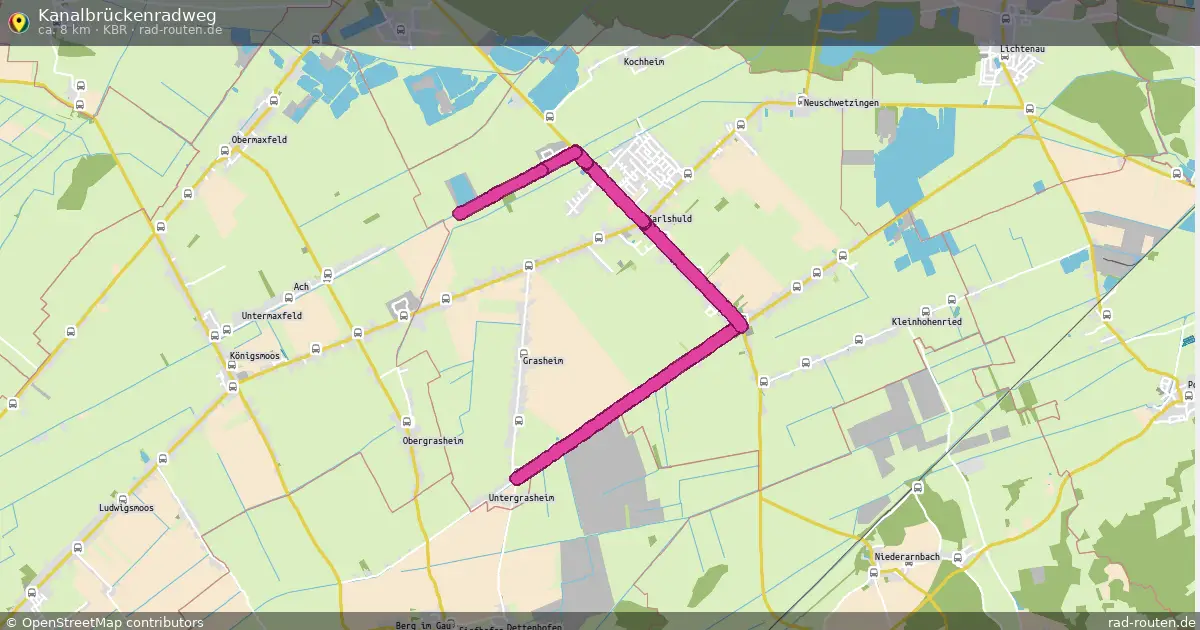 Kanalbrückenradweg (KBR) – Fernradroute auf Rad-Routen.de