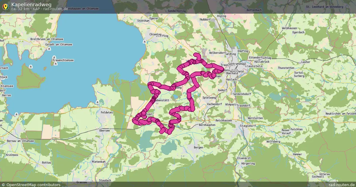 Kapellenradweg (KAP) – Fernradroute auf Rad-Routen.de