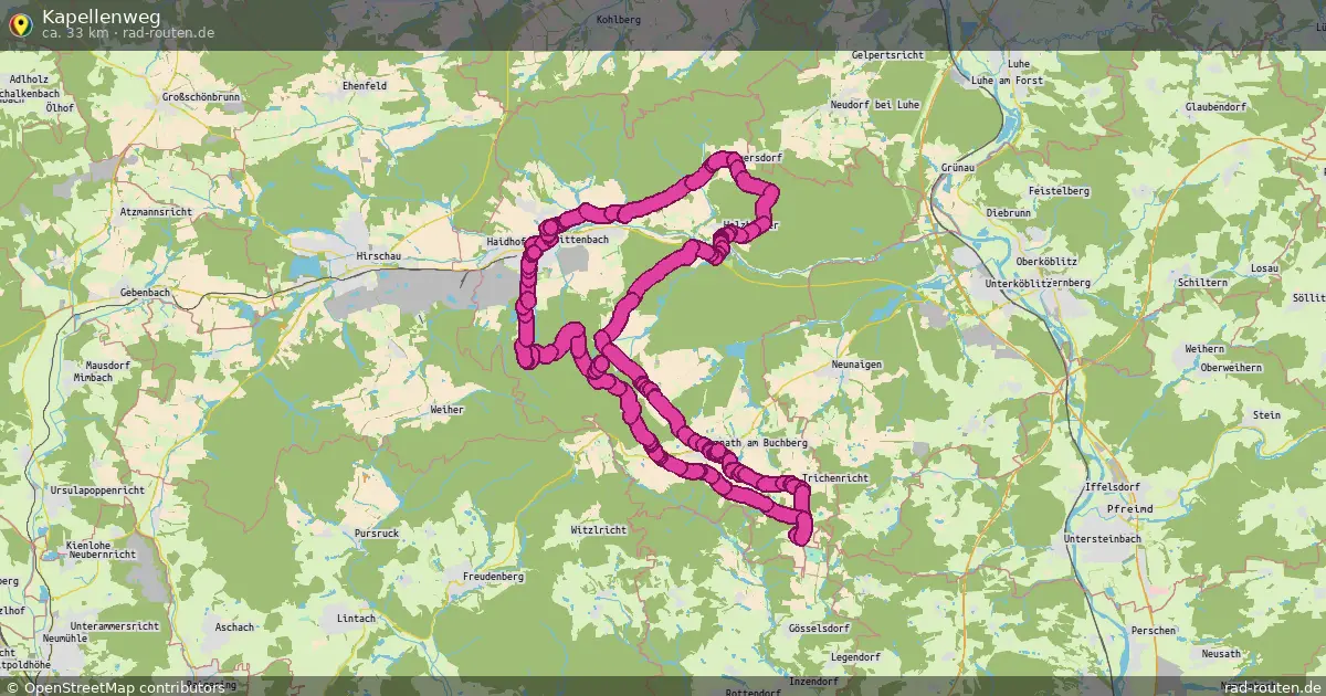 Kapellenweg – Fernradroute auf Rad-Routen.de